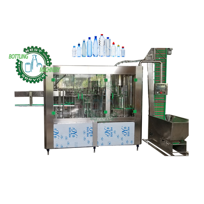 Automatic 4000b/h PET Plastic 500cc 600ml 650ml 1L Bottle Fresh Refreshing Drinkable Water Mouthwash Bottling Line Plant System