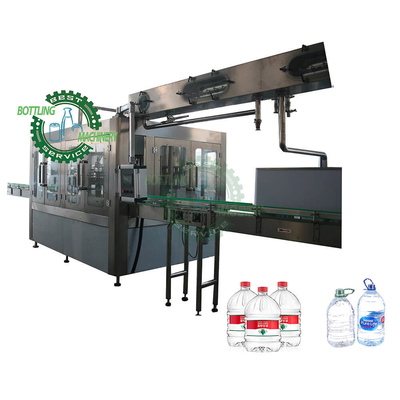 Automatic Rotary Type 3 in 1 3L 4L 5L PET Plastic Bottle Pure Drinking Mineral Spring Fresh Water Rinser Filler Capper Machine