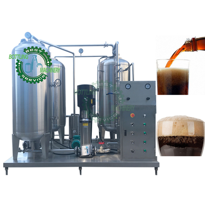 1000L/H 1000LPH Beer Foaming Wine Beverage Stainless Steel 3 Tank Syrup CO2 Carbonator