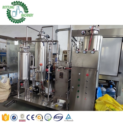 1000L/H 1000LPH Beer Foaming Wine Beverage Stainless Steel 3 Tank Syrup CO2 Carbonator