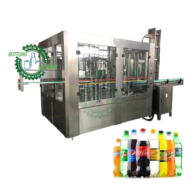 3 in 1 Monobloc 3000bph PLC Control PET Plastic Bottle Soda Water Beverage Foaming Wine Carbonated Drink Filling Machine