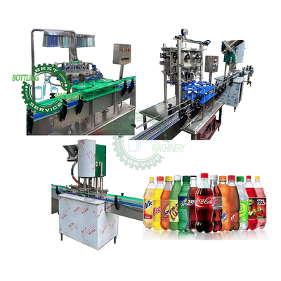 Linear Split Touch Screen PET Plastic Bottle Aerated Drink Cola Lemonade CO2 Isobar Carbonated Drink Filling Equipment Plant