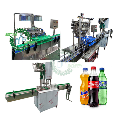 PLC Control 1500bph Linear Split PET Plastic Bottle Gas Juice Beverage Soft Drinks Carbonated Drink Manufacturing Machine Line