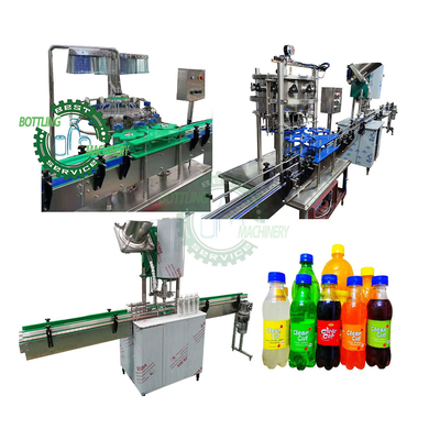 Complete Machinery Linear PET Plastic Bottle Soda Water Beverage Foaming Wine Carbonated Drink Producing Production Machine Line