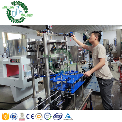 Complete Machinery Linear PET Plastic Bottle Soda Water Beverage Foaming Wine Carbonated Drink Producing Production Machine Line