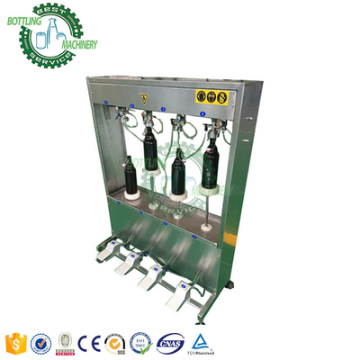 Semi Auto 500B/H to 1000BPH 650ml Aluminum Bottle Ca P 2 4 Head Nozzle Carbonated Drink Filling Machine