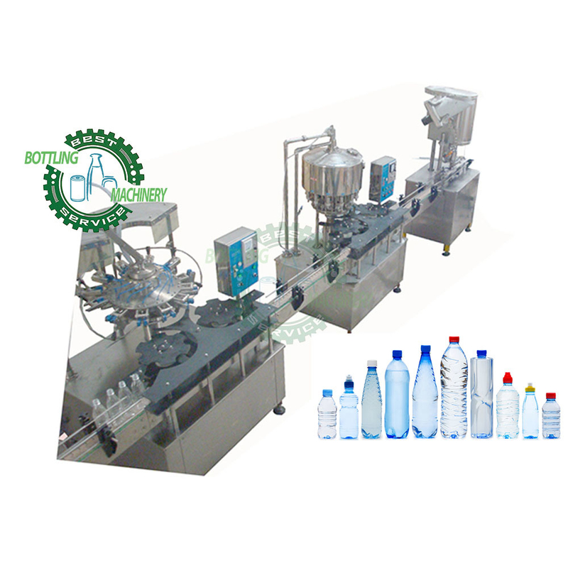 Linear Separate Type 12-12-1 1500 Pcs/h 50cl 400ml 1 2 Liter Small Bottle Liquid Water Bottling Line Plant System Equipment