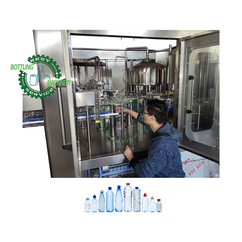 Auto 3000bph Fertilizer Dish Soap Alcohol Liquor Wiper Washer Fluid 300ml 350ml 500ml Bottle Water Bottling Line Plant System