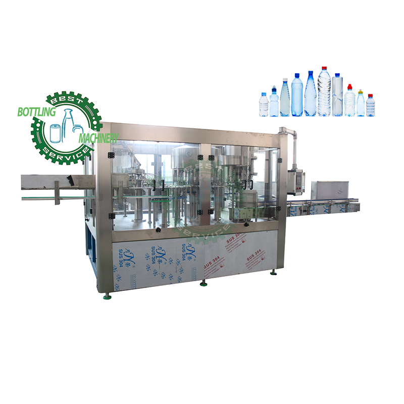 Automatic 6000b/h Plastic 500cc 600ml 650ml 1L Bottle Fresh Refreshing Drinkable Water Mouthwash Washing Filling Capping Machine