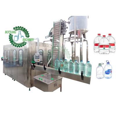 Automatic Rotary Type 3 in 1 3L 4L 5L PET Plastic Bottle Pure Drinking Mineral Spring Fresh Water Manufacturing Machine Plant