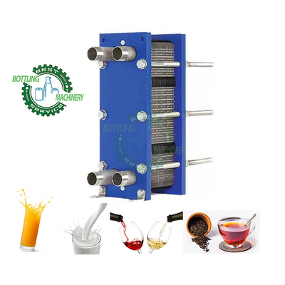 2 3 M2 Food Grade Plate Heat Exchanger for Fruit Juice Tea Line