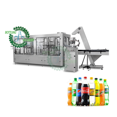 Cover Sorting Elevator 8000BPH 3 in 1 PET Plastic Bottle Sparkling Wine Bubble Water Carbonated Drink Filling Equipment Plant